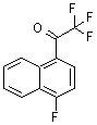 结构式 CAS# 664364-14-1, 2,2,2-三氟-1-(4-氟-1-萘基)乙酮