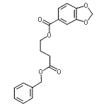 CAS 登录号：66498-42-8， 4-(苄氧基)-4-氧代丁基1,3-苯并二氧戊环-5-羧酸酯