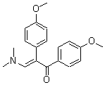 结构式 CAS# 66521-59-3, 3-(二甲基氨基)-1,2-二(4-甲氧基苯基)-2-丙烯-1-酮