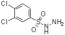 structure of CAS# 6655-74-9, 3,4-Dichlorobenzenesulfonohydrazide;(3,4-dichlorophenyl)hydrazinosulfone;3,4-dichlorobenzenesulfonohydrazide;3,4-Dichlorobenzenesulphonylhydrazide