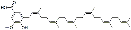 CAS 登录号：66551-60-8， 3-[(2Z,6Z,10Z,14Z,18Z)-3,7,11,15,19,23-六甲基二十四碳-2,6,10,14,18,22-六烯基]-4-羟基-5-甲氧基苯甲酸