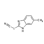 CAS 登录号：66558-19-8， 5-甲基-1H-苯并咪唑-2-基硫氰酸酯