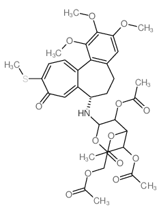 CAS#: 66568-83-0， (S)-6,7-Dihydro-1,2,3-Trimethoxy-10-(Methylthio)-7-(2-O,3-O,4-O,6-O-Tetraacetyl-beta-D-Glucopyranosylamino)Benzo[a]Heptalen-9(5H)-One