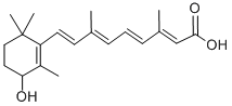 结构式 CAS# 66592-72-1, (2E,4E,6E,8E)-9-(3-羟基-2,6,6-三甲基-1-环己烯基)-3,7-二甲基-壬-2,4,6,8-四烯酸