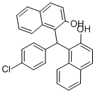 结构式 CAS# 66595-77-5, 4-氯苯基-二(2-羟基-1-萘基)甲烷