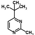 CAS#: 66621-93-0， 2-Methyl-4-(2-methyl-2-propanyl)pyrimidine