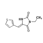 CAS#: 666212-07-3， (5Z)-3-Ethyl-5-(3-thienylmethylene)-2,4-imidazolidinedione