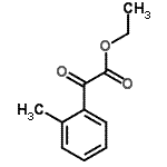 structure of CAS# 66644-67-5, Ethyl (2-methylphenyl)(oxo)acetate;ETHYL 2-METHYLBENZOYLFORMATE;MFCD01311167