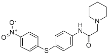 CAS#: 66649-55-6， N-(4-((4-Nitrophenyl)Thio)Phenyl)-1-Piperidineacetamide