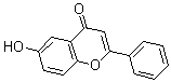 结构式 CAS# 6665-83-4, 6-羟基-2-苯基-4H-1-苯并吡喃-4-酮