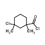 CAS#: 66684-49-9， 3-Chloro-1,3-dimethylcyclohexanecarbonyl chloride