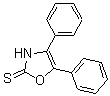 结构式 CAS# 6670-13-9, 4,5-二苯基-2(3H)-恶唑硫酮