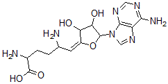 CAS#: 66753-47-7， 6,9-Diamino-1-(6-Amino-9H-Purin-9-Yl)-1,5,6,7,8,9-Hexadeoxy-Dec-4-Enofuranuronic Acid