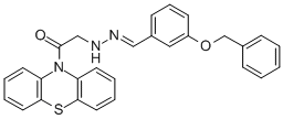 CAS#: 66786-24-1， 10-((((3-(Phenylmethoxy)Phenyl)Methylene)Hydrazino)Acetyl)-10H-Phenothiazine