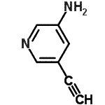 structure of CAS# 667932-40-3, 5-ethynylpyridin-3-amine;3-Pyridinamine,5-ethynyl-;5-ethynylpyridin-3-amine;PYRIDIN-3-AMINE,5-ETHYNYL-