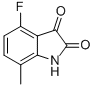 structure of CAS# 668-24-6, 4-Fluoro-7-Methyl Isatin;4-Fluoro-7-Methylindoline-2,3-Dione;4-Fluoro-7-Methyl Isatin