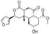 CAS 登录号：66835-37-8， (2S,4aalpha,6abeta,10aalpha)-2beta-(3-呋喃基)十二氢-9alpha-羟基-10bbeta-甲基-4,6-二氧代-2H-萘并[2,1-c]吡喃-7alpha-羧酸甲酯