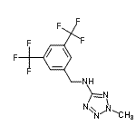 CAS#: 669080-86-8， N-[3,5-Bis(trifluoromethyl)benzyl]-2-methyl-2H-tetrazol-5-amine