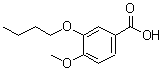 结构式 CAS# 66924-20-7, 3-丁氧基-4-甲氧基苯甲酸