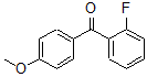 结构式 CAS# 66938-29-2, (2-氟苯基)(4-甲氧基苯基)-甲酮