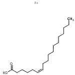 structure of CAS# 6697-77-4, cis-6-Octadecenoic Acid Sodium Salt;cis-6-Octadecenoic acid;Petroselinic acid sodium salt;P1635_SIGMA