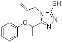 结构式 CAS# 669705-40-2, 4-烯丙基-5-(1-苯氧基乙基)-4H-1,2,4-三唑-3-硫醇