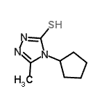 CAS#: 669755-14-0， 4-Cyclopentyl-5-methyl-2,4-dihydro-3H-1,2,4-triazole-3-thione