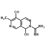 CAS#: 669766-79-4， 4,8-Dihydroxy-7-methylpyrido[3,4-d]pyridazine-3(4H)-carboximidamide