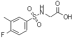 CAS#: 670260-29-4， N-[(4-Fluoro-3-methylphenyl)sulfonyl]glycine