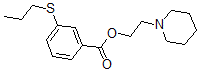 CAS#: 67031-80-5， 2-Piperidinoethyl 3-(Propylthio)Benzoate