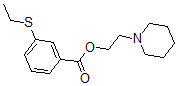 CAS#: 67049-45-0， 2-Piperidinoethyl 3-(Ethylthio)Benzoate
