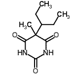 CAS#: 67051-00-7， 5-Methyl-5-(3-pentanyl)-2,4,6(1H,3H,5H)-pyrimidinetrione