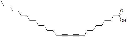 structure of CAS# 67071-94-7, 10,12-Heptacosadiynoic Acid;10,12-HEPTACOSADIYNOIC ACID 95+%;10,12-HEPTACOSADIYNOIC ACID