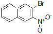 结构式 CAS# 67116-33-0, 2-溴-3-硝基-萘