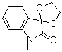 结构式 CAS# 6714-68-7, 螺[1,3-二氧戊环-2,3'-[3H]吲哚]-2'(1'H)-酮