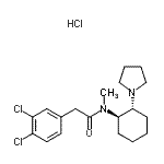 CAS#: 67198-17-8， 2-(3,4-Dichlorophenyl)-N-methyl-N-[(1R,2R)-2-(1-pyrrolidinyl)cyclohexyl]acetamide hydrochloride (1:1)