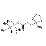 CAS#: 67226-75-9， Dimethyl(2-methyl-2-propanyl)silyl 3-(2-methyl-1,3-dioxolan-2-yl)propanoate