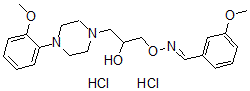 CAS 登录号:67254-80-2, 3-甲氧基苯甲醛 O-(2-羟基-3-(4-(2-甲氧基苯基)-1-哌嗪基)丙基)肟二盐酸盐