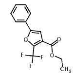 CAS#: 672930-51-7， Ethyl 5-phenyl-2-(trifluoromethyl)-3-furoate