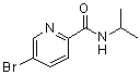 structure of CAS# 673485-54-6, 5-Bromo-N-isopropyl-2-pyridinecarboxamide;(5-bromo(2-pyridyl))-N-(methylethyl)carboxamide;5-Bromo-N-isopropylpicolinamide;5-Bromo-N-isopropylpyridine-2-carboxamide