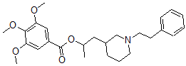CAS#: 67361-17-5， alpha-Methyl-1-Phenethyl-3-Piperidineethanol 3,4,5-Trimethoxybenzoate