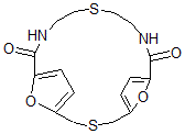 CAS#: 67364-58-3， 21,22-Dioxa-3,13-Dithia-10,16-Diazatricyclo[16.2.1.15,8]Docosa-5,7,18,20(1)-Tetrene-9,17-Dione