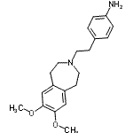CAS#: 67394-31-4， 4-[2-(7,8-Dimethoxy-1,2,4,5-tetrahydro-3H-3-benzazepin-3-yl)ethyl]aniline