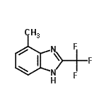 CAS#: 6742-83-2， 4-Methyl-2-(Trifluoromethyl)-1H-Benzimidazole