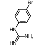 structure of CAS# 67453-81-0, 1-(4-Bromophenyl)guanidine;N-(4-bromophenyl)guanidine