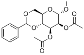 CAS#: 6748-84-1， Methyl-4,6-Di-O-Benzylidene-2,3-Di-O-Acetyl-alpha-D-Mannopyranoside