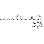 CAS#: 67488-04-4， (4E)-N-{1-[(1S,4S,5S,6R)-4,6-Dihydroxy-3,3,5-trimethyl-2-oxocyclohexyl]-1-hydroxy-3-methoxy-2-propanyl}-7-methoxy-9-methyl-4-hexadecenamide