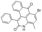 CAS 登录号：67499-52-9， 6-溴-4-甲基-1-苯基蒽并吡啶酮