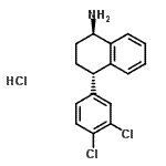 CAS#: 675126-08-6， (1R,4S)-4-(3,4-Dichlorophenyl)-1,2,3,4-tetrahydro-1-naphthalenamine hydrochloride (1:1)
