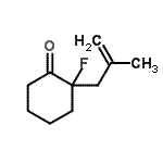 CAS#: 67542-19-2， 2-Fluoro-2-(2-methyl-2-propen-1-yl)cyclohexanone